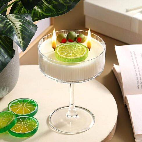 Mtlee Espresso Martini Candle Gifts for Women Men Coffee Coffee Tromatherapy Candles لمحبي القهوة حفلات الزفاف هدية عيد ميلاد Housewarming مع الفاصوليا الحقيقية (أسلوب الموضة) in Kuwait