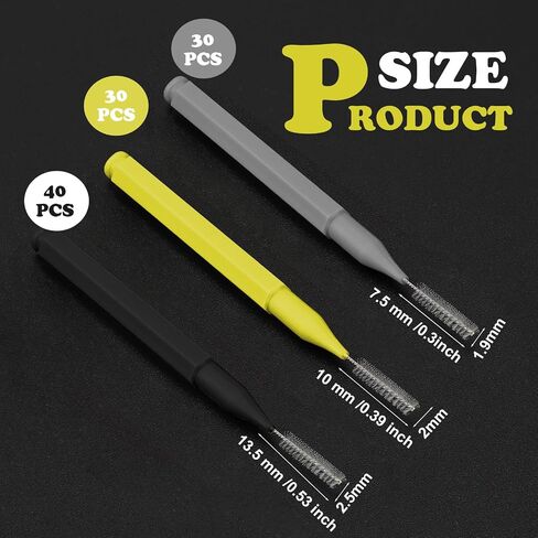 Patelai 100 Pieces Braces Brush for Cleaner Interdental Brush Toothpick Dental Tooth Flossing Head Oral Dental Hygiene Flosser Toothpick Cleaners Tooth Cleaning Tool(Bright Colors,Multiple Sizes) in Saudi Arabia