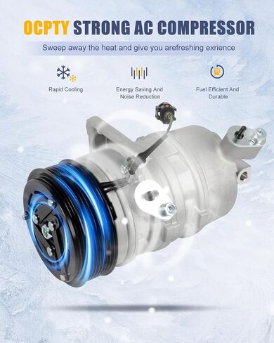 OCPTY AC Compressor for 2005-2019 for Nissan Frontier 4.0L for Nissan Xterra 4.0L for Suzuki Equator 4.0L 57885 5512312 6512312 7512312 92600EA31A 2021898 2021897 140295C in Saudi Arabia