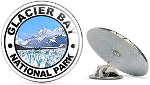 Round Round Glacier Bay National Park (Reserve AK Alaska Hike) Metal 0.75 "Tabel Hat Pin Tie Tack Pinback in Saudi Arabia