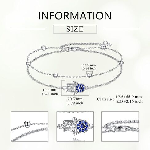 Evil Eye Bracelet 925 Sterling Silver Greek Evil Eye Bracelet Dainty Turkey Evil Eye Protection Amulet Jewelry Gift for Women Mom Wife Daughter in Kuwait