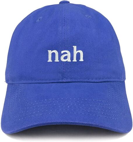 Trendy Apparel Shop Nah Embroidered Brushed Cotton Dad Hat Cap in Saudi Arabia