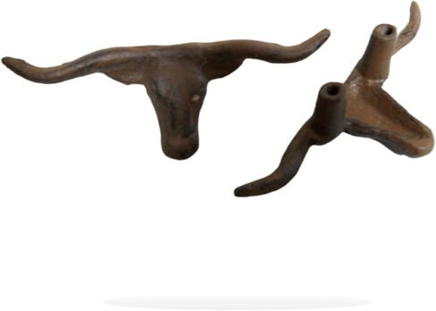 25 Cast Iron Antique Style Longhorn Steer Drawer Pull Barn Handle Door Handles XLR-651 Farmhouse Home Wall Desk Office Home Decor Hanging Decorations in Saudi Arabia