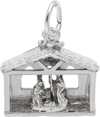 Rembrandt Nativity Charm - Metal - Sterling Silver in Kuwait