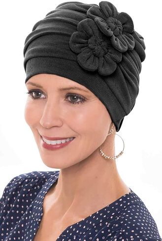 Cardani Buttery Soft Cupro Flapper Turban | Cancer & Chemo Hats Cupro in Saudi Arabia