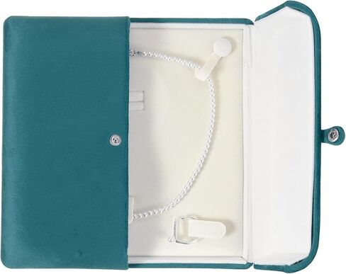 uxcell Velvet Jewelry Set Box Small Travel Jewelry Box Gift Box Ring Earring Big Necklace Storage Case for Wedding Travel Anniversary Valentines (Dark Blue) in Saudi Arabia
