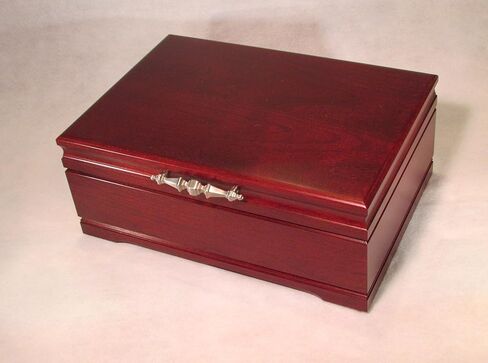 #J00M صندوق مجوهرات التطور ، الكرز الصلب ، مصنوع في الولايات المتحدة ، Mahogany إنهاء in Saudi Arabia