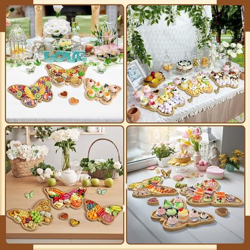 6 Pcs Metal Baby Charcuterie Board Letters, Baby Shaped Letter Serving Tray Dish with 2 Dipping Saucers and 50 Bamboo Sticks, Food Cake Platter for Baby Shower Birthday Party Gender Reveal Decorations in Saudi Arabia