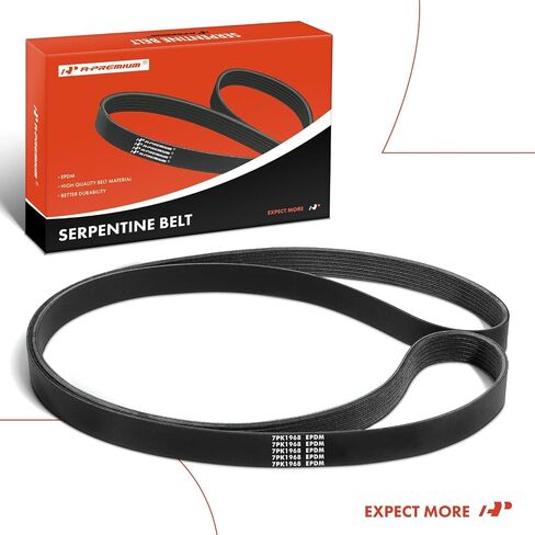 A-Premium Engine Serpentine Drive Belt Compatible with Dodge & Alfa Romeo Cars - Dakota 1992-1996, Ram 1500 1994-1996, Viper 1992-2002, 164 1994-1995, 3.0L 3.9L 5.2L 8.0L in Saudi Arabia