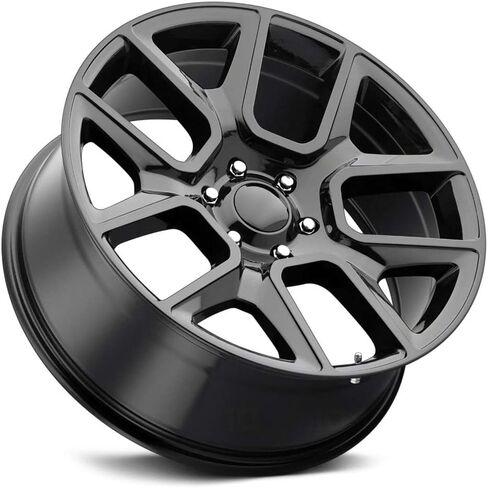 RAM 1500 Custom Wheel - 22x9, 18 Offset, 5x139.7 Bolt Pattern, 77.8mm Hub - Gloss Black Rim in Saudi Arabia
