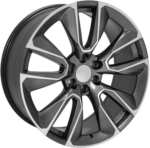 OE Wheels CV32 24 Inch Rim Fits Silverado 1500 Style 6x139.7 24x10 Gloss Gunmetal Machined - Hollander 5916 (1) in Saudi Arabia