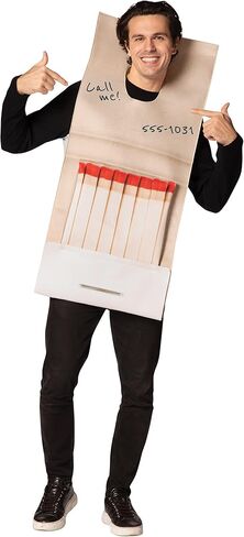 Rasta Imposta Book of Matches Costume Light Flame Fire Matchbooks Match Match Up Cosplay Party Comple ، Oner One Size in Saudi Arabia