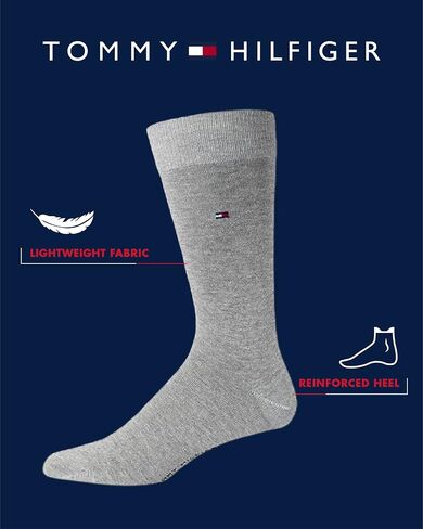 Tommy Hilfiger Men's Socks - 2 Pack Performance Stretch Crew Dress Socks - Classic Dress Socks for Men (Shoe Size: 7-12) in Saudi Arabia