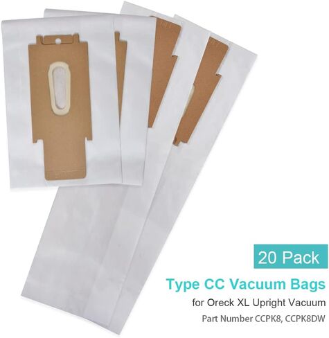 KEEPOW Vacuum Cleaner Bags for Oreck XL Vacuum Cleaner, 12 Pack Type CC Bags for Oreck Commercial Upright Vacuum XL2100RHS, U2000R1, U2000RB1, U2000RB2L-1, Part # CCPK8, CCPK8OH, CCPK8DW in Kuwait