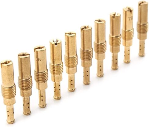 NewsMarts 10 قطع Carbretor Carb Slow Pilot Jet Kit 55 58 60 62 65 68 70 72 75 78 لـ PWK لـ Keihin لـ OKO CVK NSR KSR CARB in Kuwait