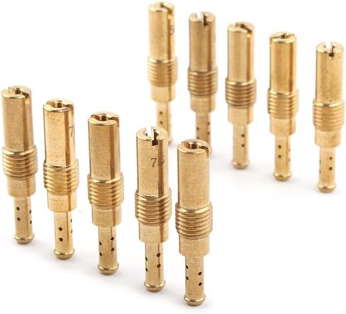 NewsMarts 10 قطع Carbretor Carb Slow Pilot Jet Kit 55 58 60 62 65 68 70 72 75 78 لـ PWK لـ Keihin لـ OKO CVK NSR KSR CARB in Kuwait