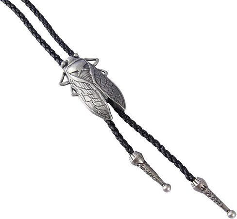 AZORA Bolo Tie for Handmade Round Flower Shape Mens Bolo Tie Silver Flower Rodeo Leather Necktie Bolo Necklace in Saudi Arabia