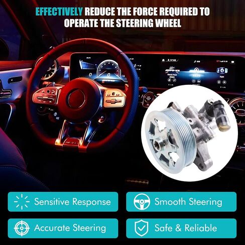 مضخة التوجيه الكهربائية ، مع Pulley & Bracket ، متوافقة مع C300 2011-2012 ، C350 2011 ، E350/E550 2010-2011 ، 3.0L 3.5L 5.5L Flex/Gas استبدال 21541 ، 3281 ، V303779 ، KS01000701 in Kuwait