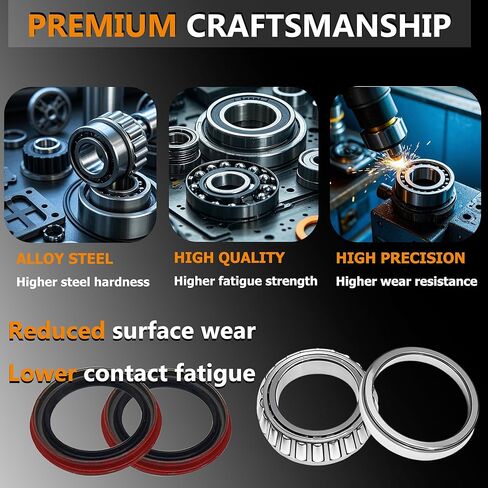 Front Wheel Bearing & Race & Seal Kit Assembly Fit for F-150 1997-2003 ، Ford Expedition 1997-2002 ، F-250 1999-1997 ، F-150 Heritage 2004 ، for Lincoln Blackwood 2002 ، Navigator 1998-2002 RWD in Saudi Arabia