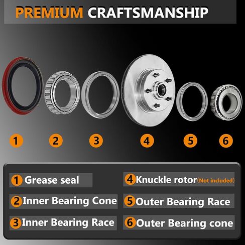 Front Wheel Bearing & Race & Seal Kit Assembly Fit for F-150 1997-2003 ، Ford Expedition 1997-2002 ، F-250 1999-1997 ، F-150 Heritage 2004 ، for Lincoln Blackwood 2002 ، Navigator 1998-2002 RWD in Saudi Arabia