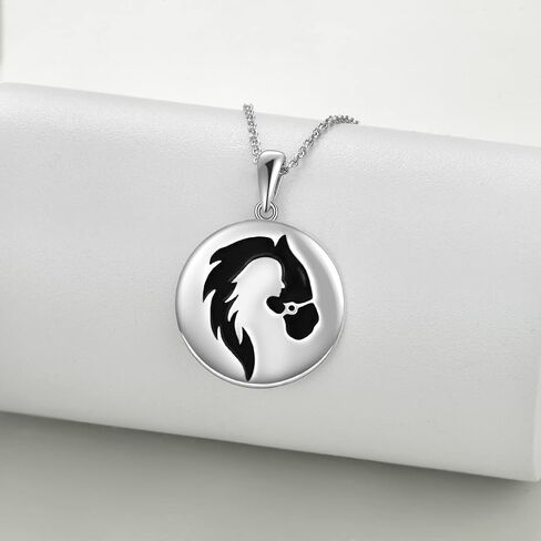 YAFEINI Horse Necklace Girls Pendant 925 Sterling Silver Pendant Pony Necklace Jewelry Gifts for Women Girls in Saudi Arabia