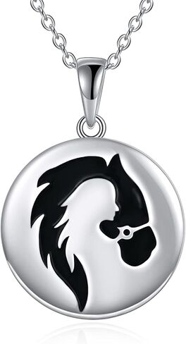YAFEINI Horse Necklace Girls Pendant 925 Sterling Silver Pendant Pony Necklace Jewelry Gifts for Women Girls in Saudi Arabia