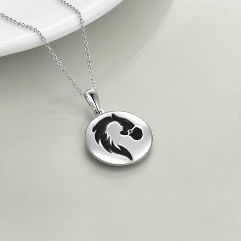 YAFEINI Horse Necklace Girls Pendant 925 Sterling Silver Pendant Pony Necklace Jewelry Gifts for Women Girls in Saudi Arabia