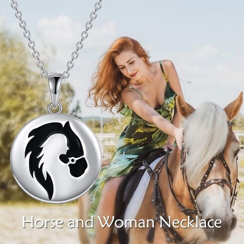 YAFEINI Horse Necklace Girls Pendant 925 Sterling Silver Pendant Pony Necklace Jewelry Gifts for Women Girls in Saudi Arabia