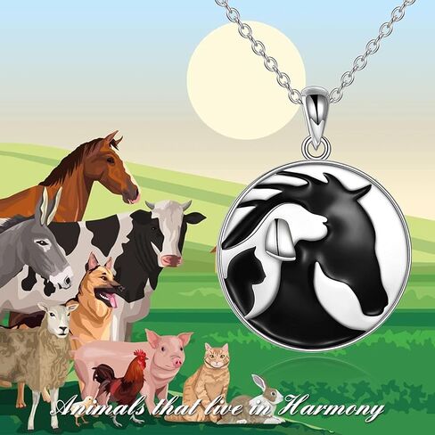 YAFEINI Horse Necklace Girls Pendant 925 Sterling Silver Pendant Pony Necklace Jewelry Gifts for Women Girls in Kuwait