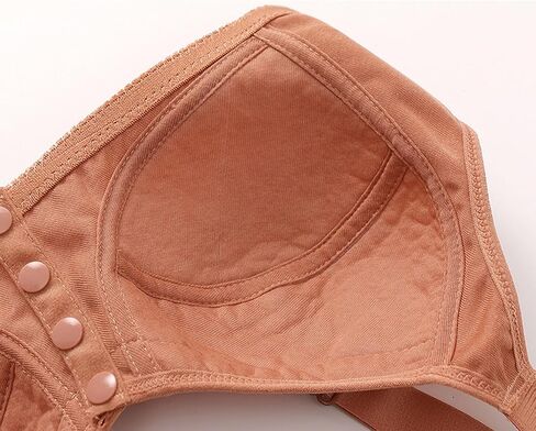 Front Closure Wireless Bras for Womens Plus Size Daisy Bras for Older Women Comfortable Adjustable Everyday Bra in Saudi Arabia