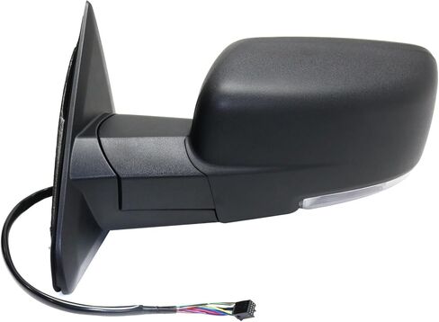 Garage-Pro Driver Side Power Heated Mirror for Ram 1500 2013-2018 Power Fold With Signal Light & Puddle Lamp; Without Blind Spot Monitor & Memory Textured in Saudi Arabia
