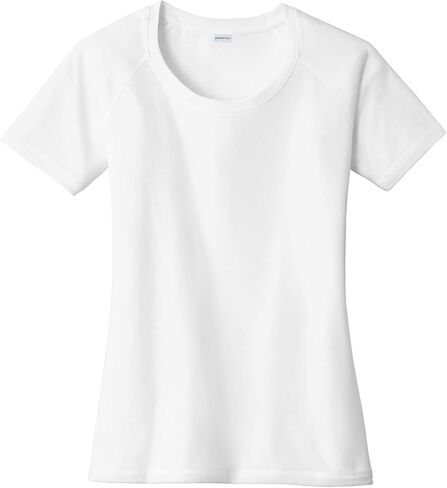Sport-Tek Women's Posicharge Tri-Plend Wicking Scoop Neck Raglan Tee | تي شيرت الرياضة Fit Workout ، صالة الألعاب الرياضية الربيع والصيف in Saudi Arabia
