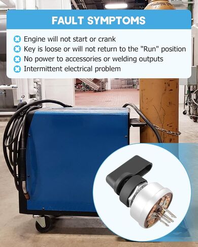Starter Ignition Switch 4 Terminal 5 Position Switch Fit for Miller Welder Replace 176606 207073 217680 207073, 5-Position Control Overload Protection Includes Handle Lever in Saudi Arabia