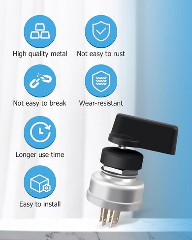 Starter Ignition Switch 4 Terminal 5 Position Switch Fit for Miller Welder Replace 176606 207073 217680 207073, 5-Position Control Overload Protection Includes Handle Lever in Saudi Arabia