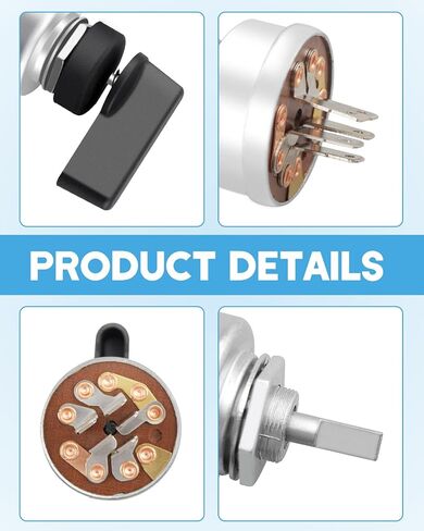 Starter Ignition Switch 4 Terminal 5 Position Switch Fit for Miller Welder Replace 176606 207073 217680 207073, 5-Position Control Overload Protection Includes Handle Lever in Saudi Arabia