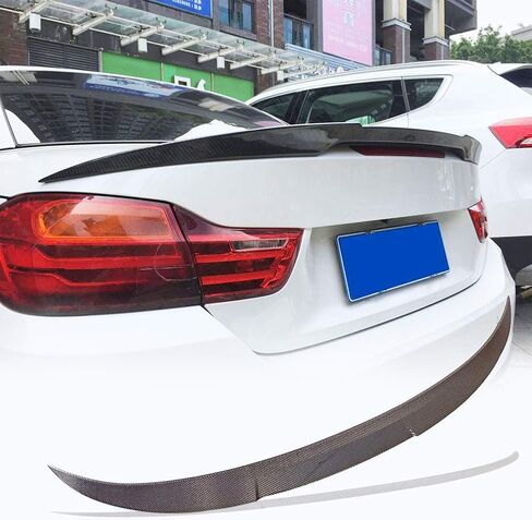 MCARCAR KIT Carbon Fiber Trunk Spoiler Compatible with BMW 4 Series F33 2 Door 428i F83 M4 Convertible 2015-2020 Rear Boot Lid Highkick Wing Lip Factory Outlet (A Style) in Saudi Arabia