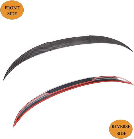 MCARCAR KIT Carbon Fiber Trunk Spoiler Compatible with BMW 4 Series F33 2 Door 428i F83 M4 Convertible 2015-2020 Rear Boot Lid Highkick Wing Lip Factory Outlet (A Style) in Saudi Arabia