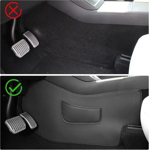 Seat Side Anti Kick Pads for Tesla Model Y Juniper 2025 Interior Guard Floor Mat Water Resistant & Dirt Center Console Protector Cover for New Model Y Launch Series Accessories in Saudi Arabia