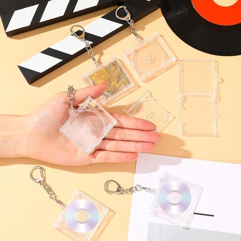 خاطئ 20 PCS MINI CD HOLDER BEAKENCAIN CASE CASE Plastic Player Key Key Pendant فارغة in Kuwait
