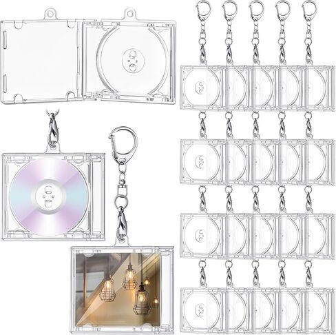 خاطئ 20 PCS MINI CD HOLDER BEAKENCAIN CASE CASE Plastic Player Key Key Pendant فارغة in Kuwait