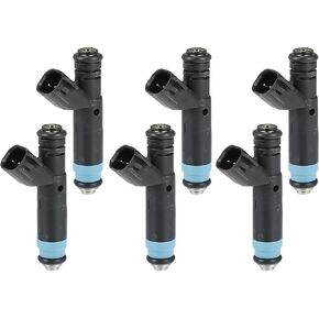 Fuel Injector for Jeep Cherokee 4.0L Flow Matched No.04854181 | Fuel Injection Nozzle Black 6 Pcs in Saudi Arabia