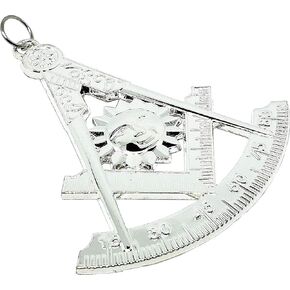 الماضي Master Mason Mason Twlar Jewel Square & Compass Silver Plated 3 " in Kuwait