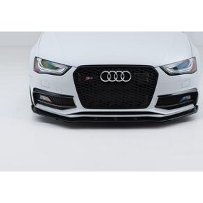 ECS Front Lip - Splitter Style Compatible with Audi B8.5 S4 / A4 S-Line Facelift (Gloss Black) in Saudi Arabia