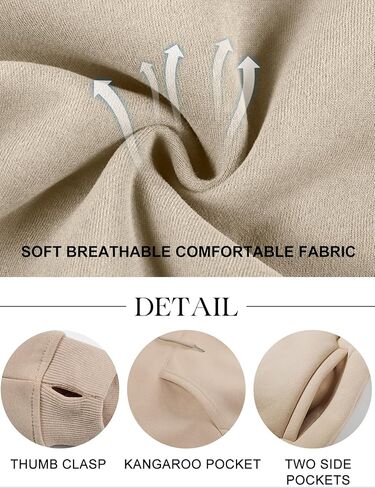 COZYPOIN Womens Fleece 2 Piece Outfits Sweatsuit Crop Top and Pants Hoodie Tracksuit Set in Kuwait