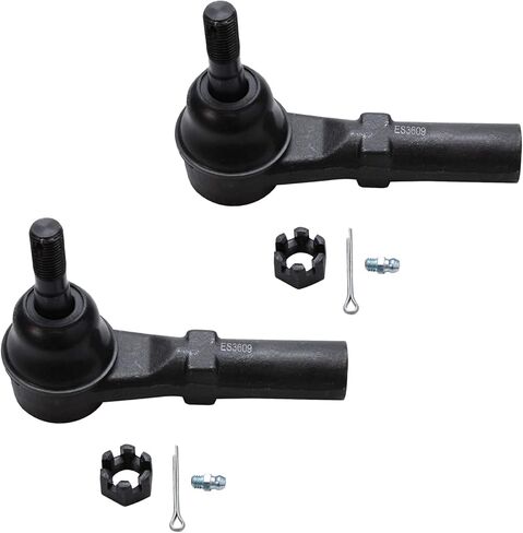 Detroit Axle - 2 Front Outer Tie Rods for Chevy GMC Silverado Sierra 2500 3500 HD Avalanche Suburban Savana 2500 Hummer H2 Outer Tie Rod Ends Replacement in Saudi Arabia
