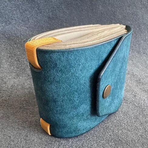 محفظة Cash Wrap ، حامل أموال للوصول إلى النقود السريعة للنقد ، منظم محفظة المال من الجلد ، نطاقات محفظة مفيدة مع المشبك المغناطيسي (الأزرق) in Kuwait