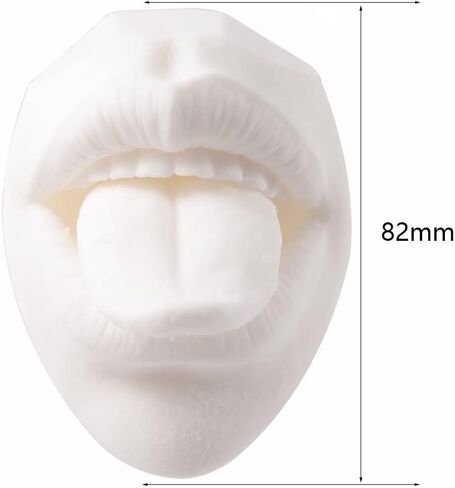 Soft Silicone Flexible Mouth Model Displays Human 3D Silicone Tongue Model Simulation for Piercing Jewelry Display Teaching Tool (Black Color) in Kuwait