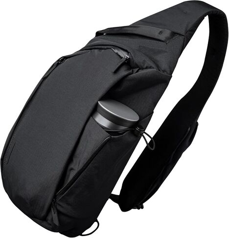 Alpaka Metro Crossbody الكتف الأيمن 7.5L - Crossbody Bag Men ، حقيبة الظهر حبال - تناسب 11 بوصة - كتف واحد مع سحاب YKK - جيب زجاجة ماء قابلة للتوسيع - غلاف الهاتف - أسود Axoflux 210d in Saudi Arabia