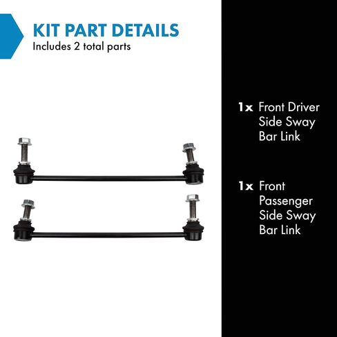 TRQ Front Sway Bar Stabilizer Link Set Driver & Passenger Side Compatible with 2021-2023 Nissan Rogue in Saudi Arabia