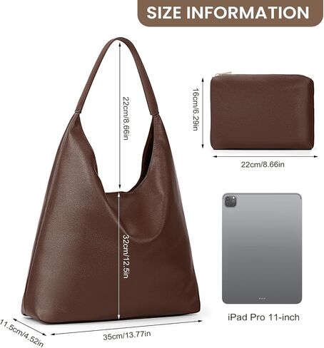 YFGBCX Slucky Hobo Tote Facs for Women - Faux Leather Work & College Tote Handbags with Pouch Small Pouch in Kuwait